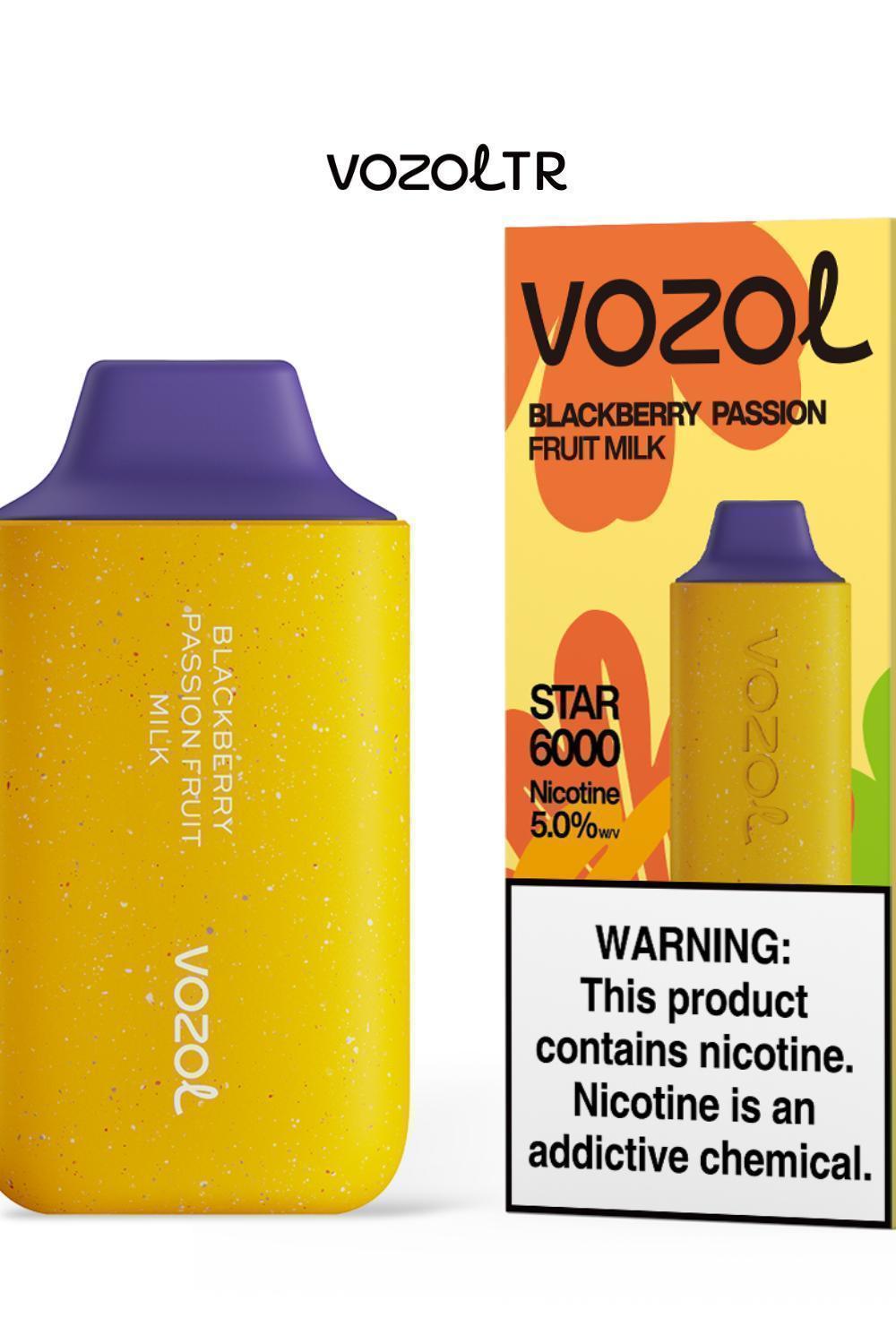 Vozol Star Puff 6000 Blackberry Passion Fruit Milk