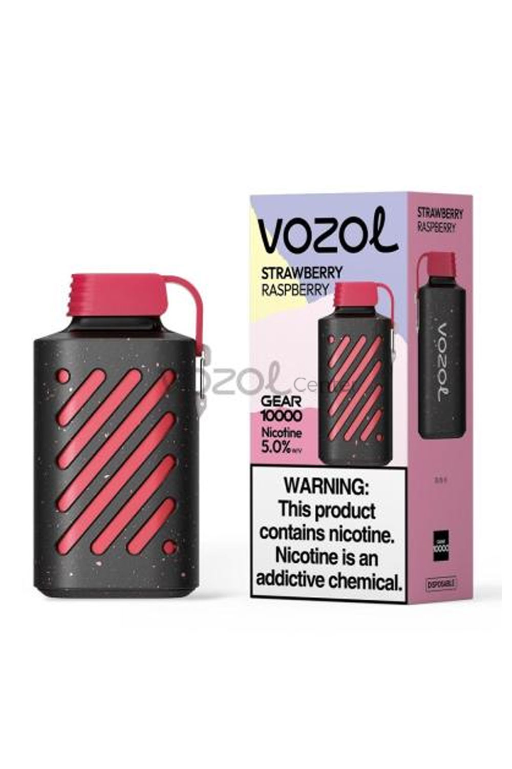 Vozol Gear 10000 Puff Strawberry Raspberry