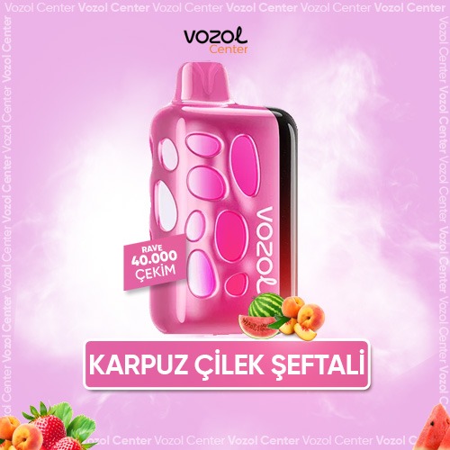 Vozol Rave 40000 Strawmelon Peach